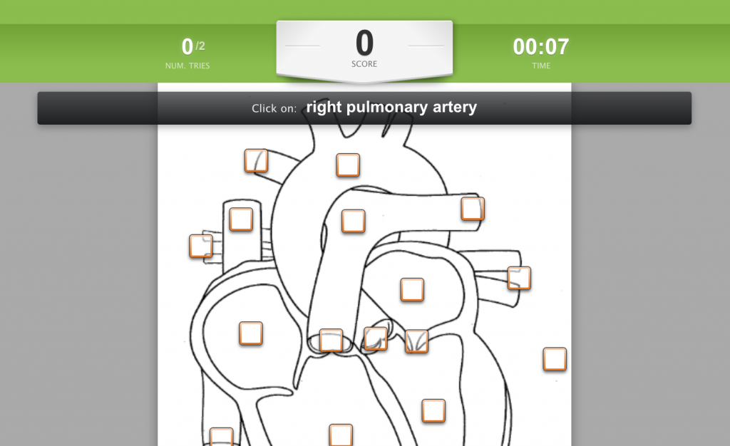 Map Games let you use maps or diagrams and grade the results.