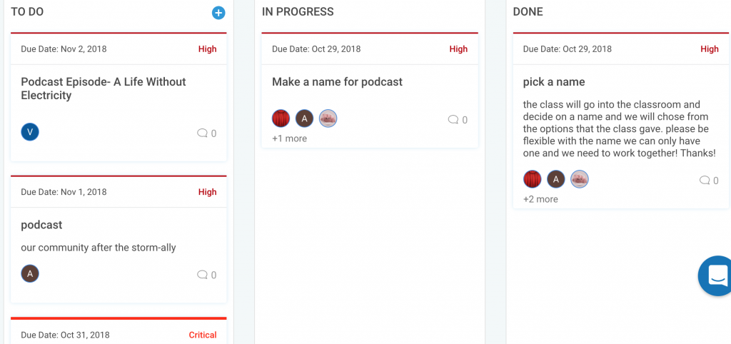 Trello Kanban agile task project management student board